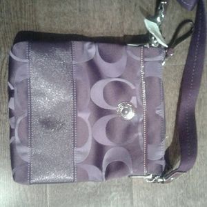 NWT Purple Coach Crossbody Bag
